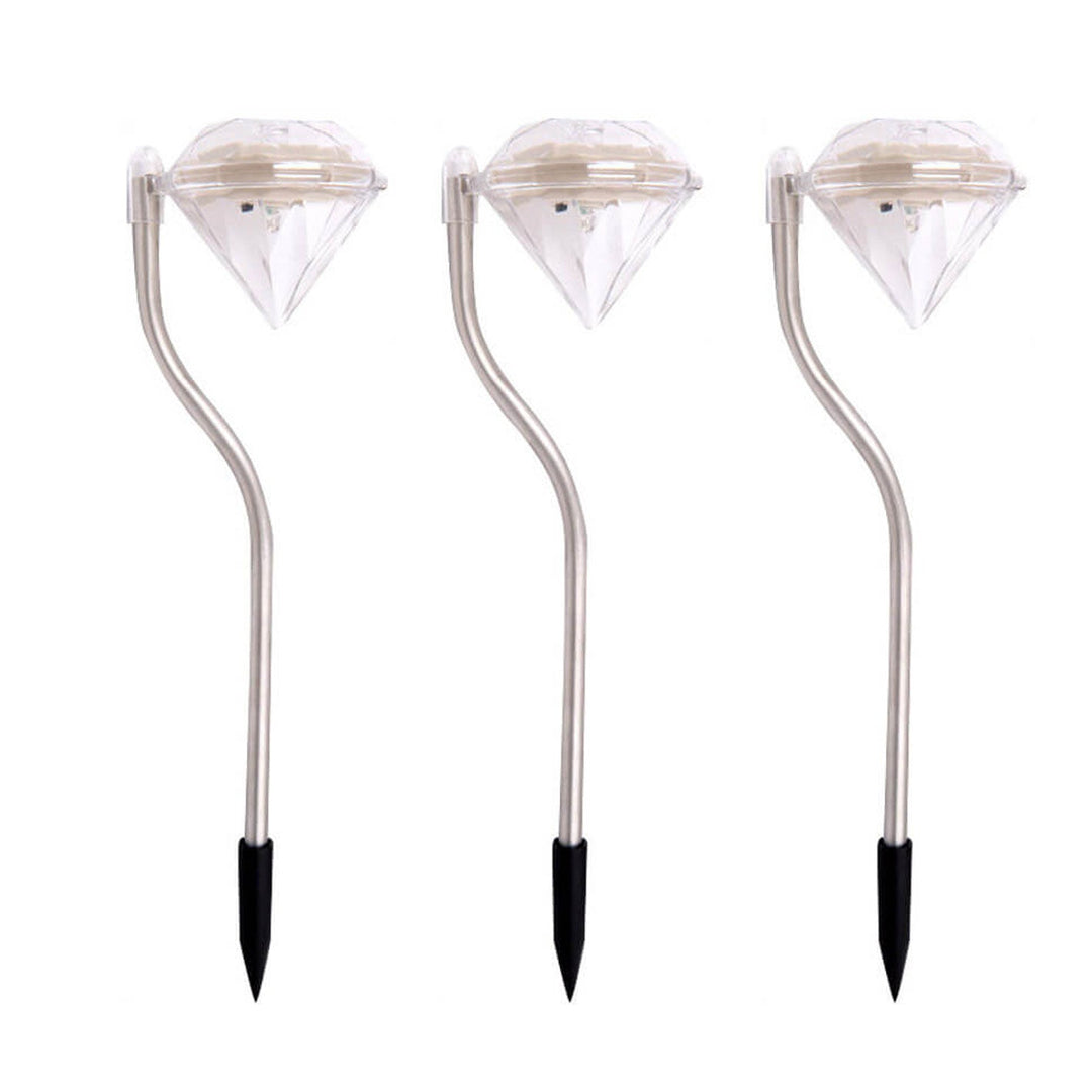 Luz de camino decorativa para jardín exterior LED Solar Diamond Bend 