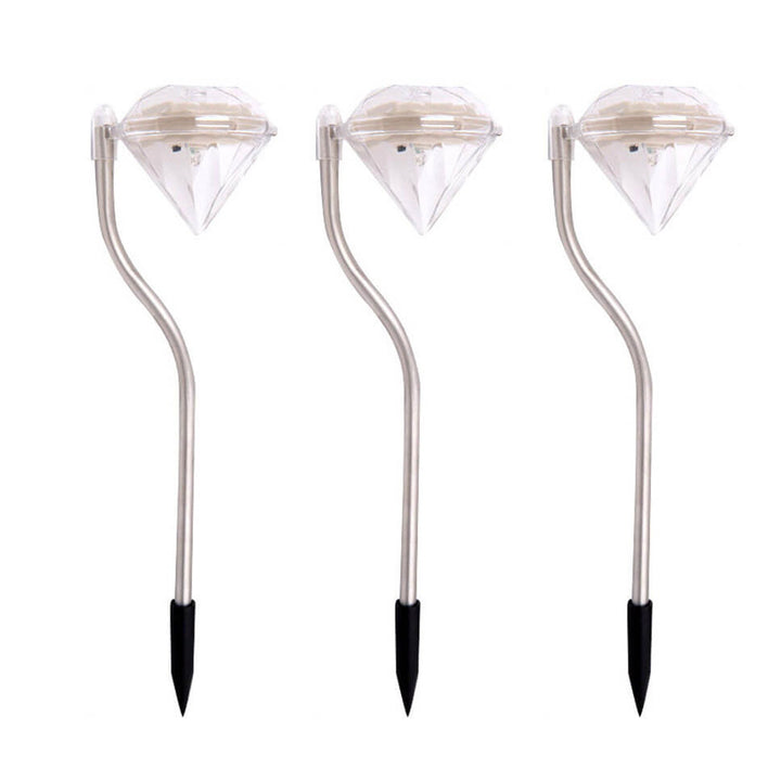 Luz de camino decorativa para jardín exterior LED Solar Diamond Bend 