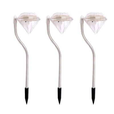 Solar Diamond Bend LED Outdoor Garden Decorative Path Light