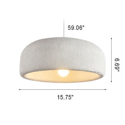 Modern Minimalist Resin Dome 1-Light Pendant Light