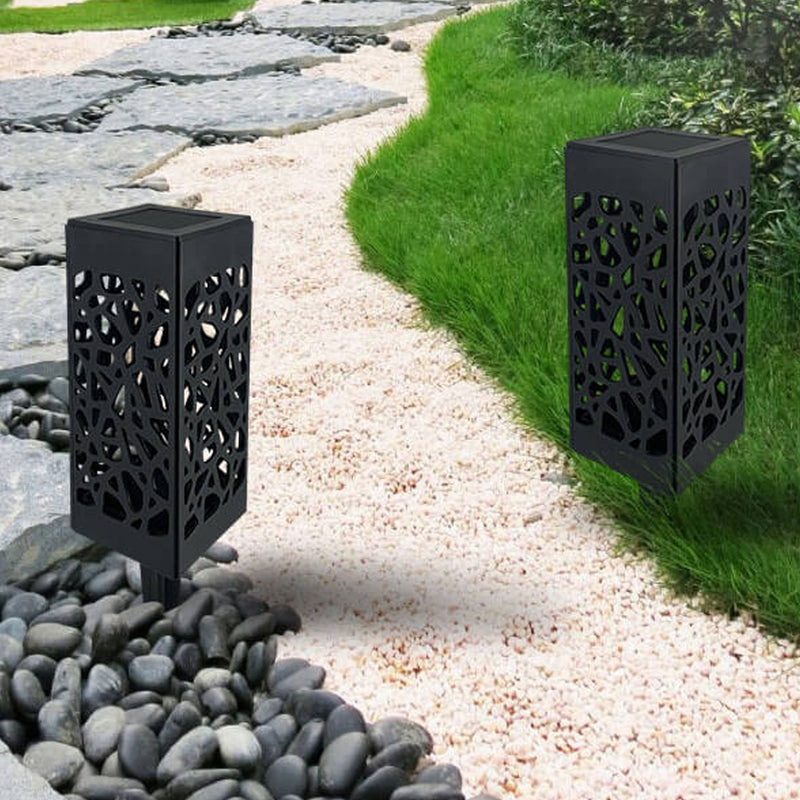 Creative Hollow Square Column LED Outdoor Lawn Ground Insert Landscape Light