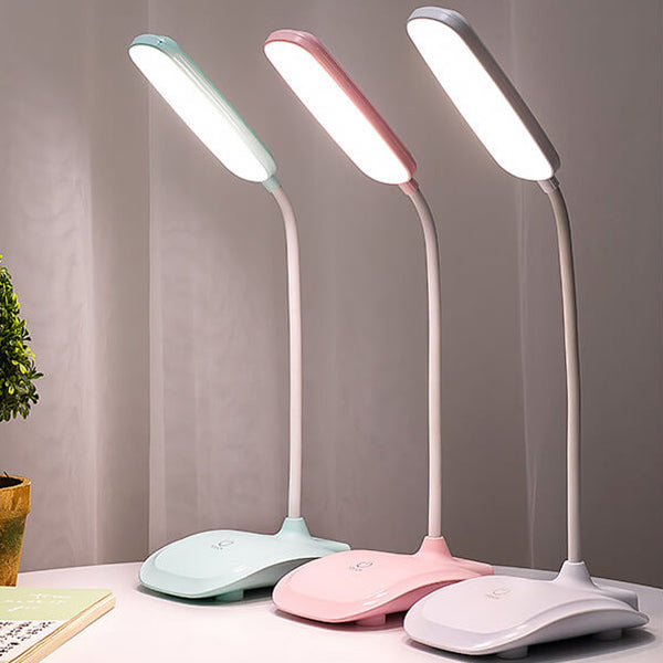 Lampe de bureau de lecture LED à intensité variable, tuyau réglable simple, tactile 