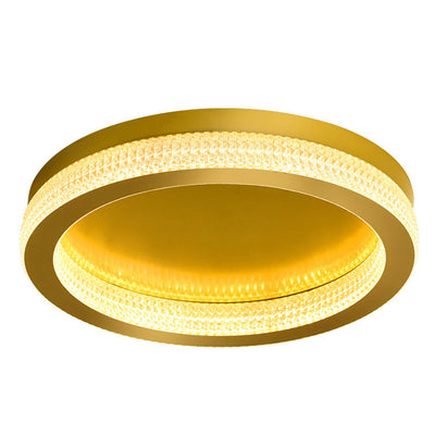 Nordic Iron Acrylic Round  LED Flush Mount Ceiling Light