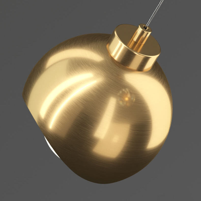 Style européen lumière luxe fer laiton LED île lumière lustre 