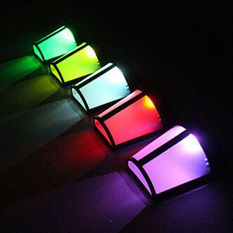 مصباح شمسي نصف أسطواني LED للحديقة الخارجية على الجدار 