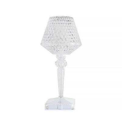 Creative Acrylic Diamond Wine Glass Plum Decorative Night Light Table Lamp