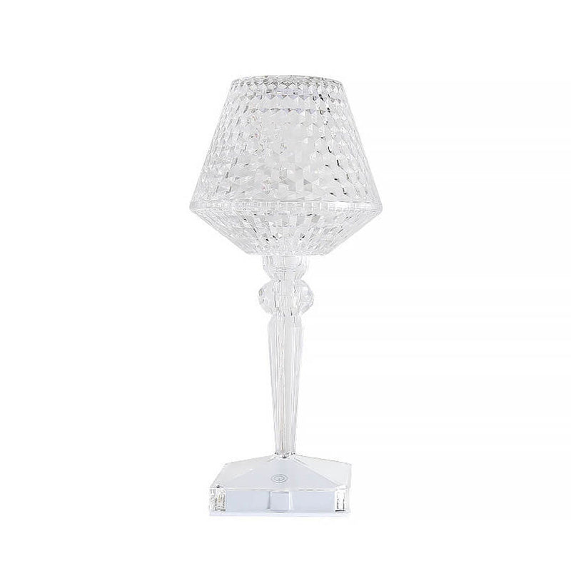 Lampe de Table créative en verre de vin en diamant acrylique, veilleuse décorative en forme de prune 