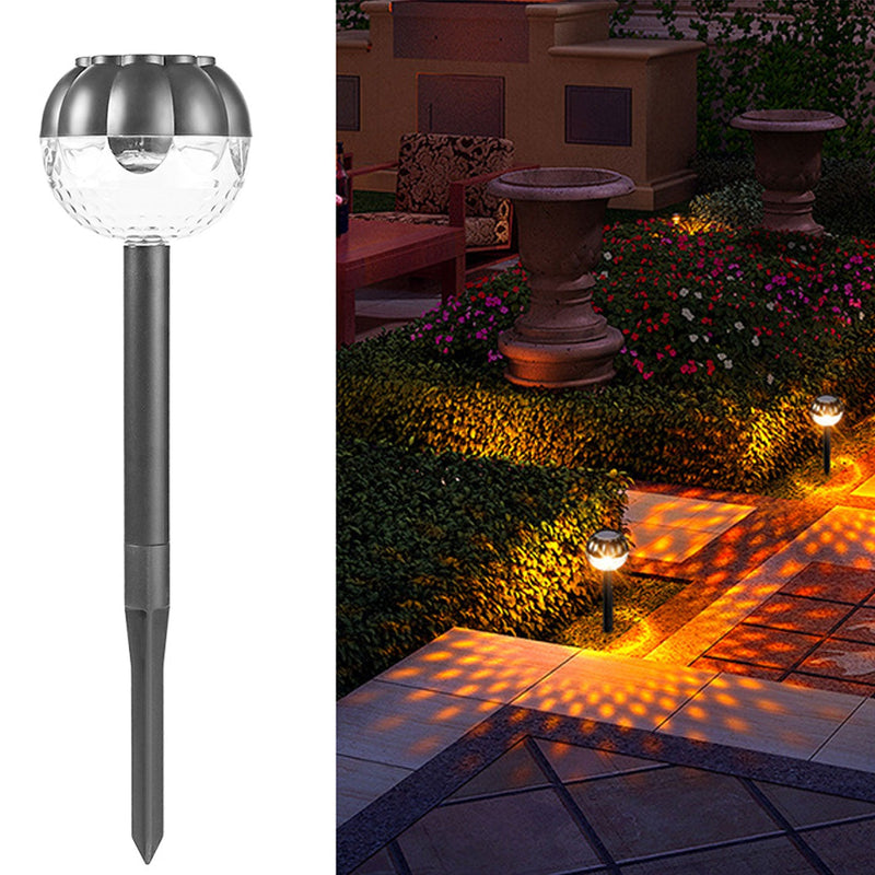 Modern Round Waterproof Solar LED Garden Lawn Light Outdoor Light