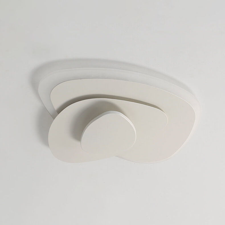 Nordic Simple Geometric Wrought Iron Acrylic LED Flush Mount Ceiling Light