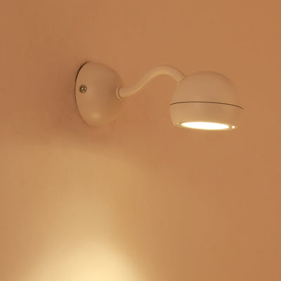Minimalist Iron Dome Shade Mini Rotatable LED Wall Sconce Lamp
