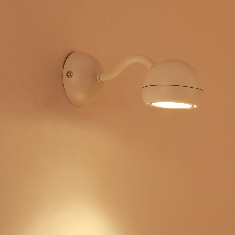Minimalist Iron Dome Shade Mini Rotatable LED Wall Sconce Lamp