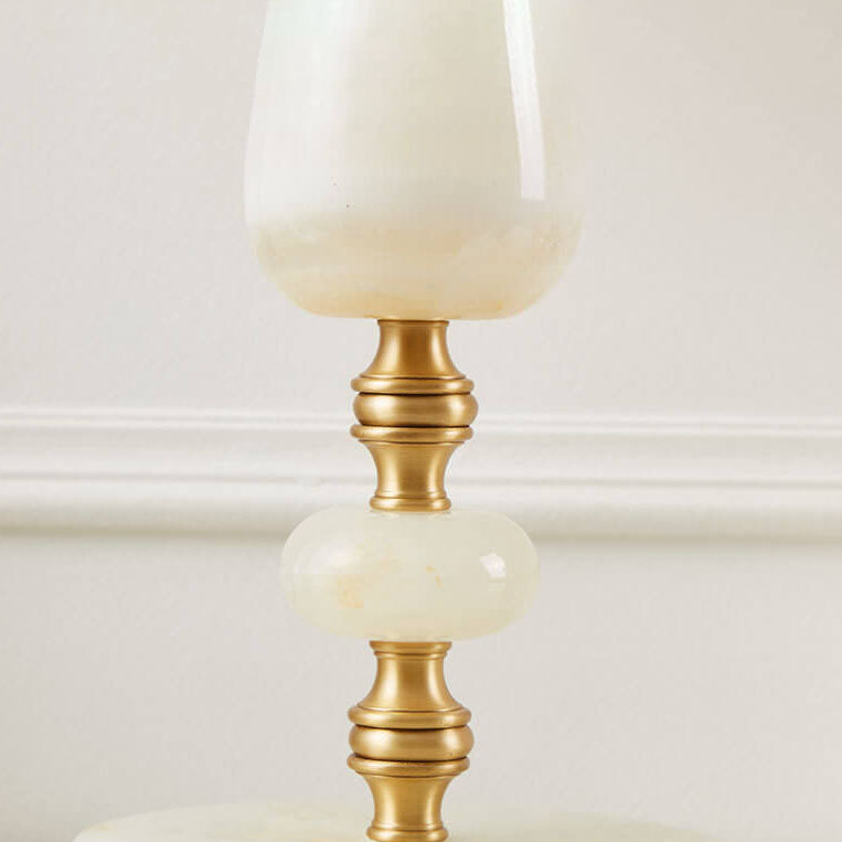 Lampe de Table à Franges Rétro Française en Cuivre à 1 Lumière 