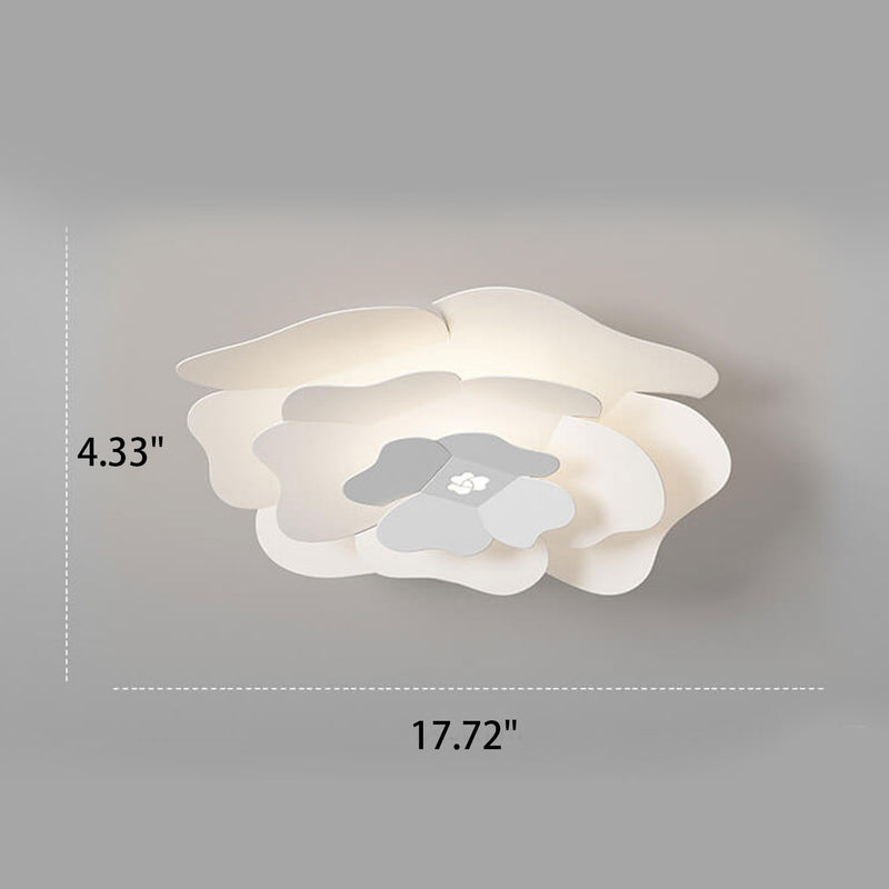 Creative Simple Three-layer Petal Overlap Design LED Flush Mount Light