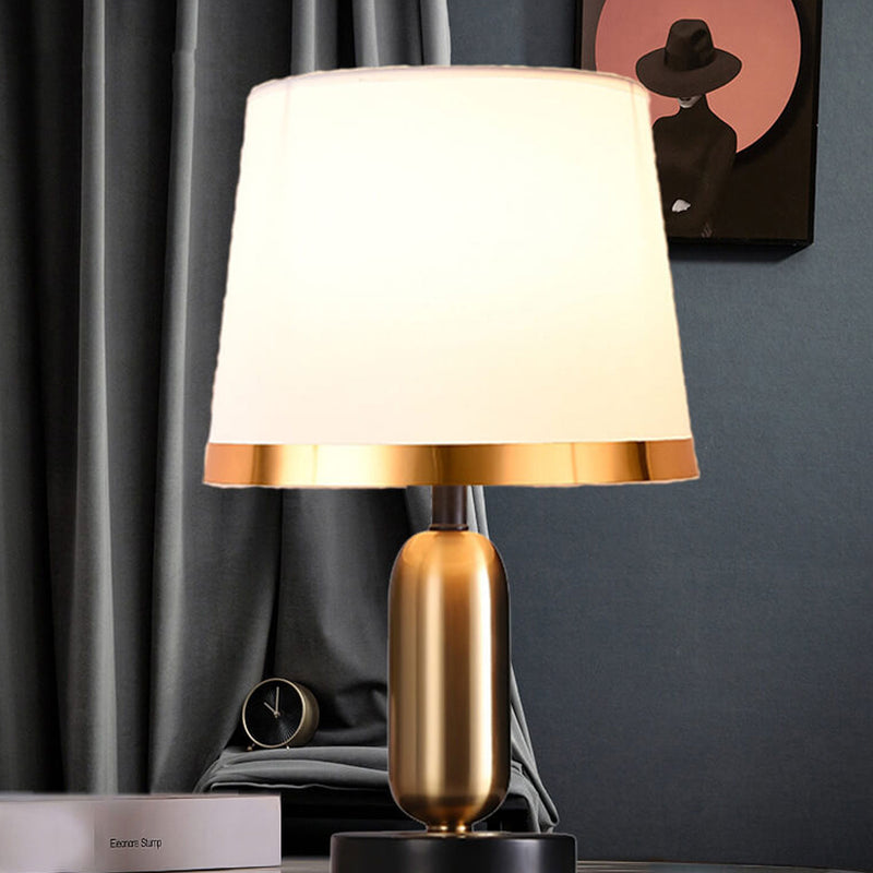 Lampe de Table 1 Lumière en Tissu Rétro Européen 