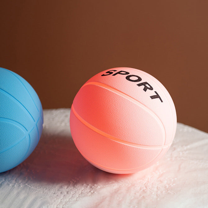 Lumière de nuit LED en silicone créative pour basketball, lampe de table à chargement USB 