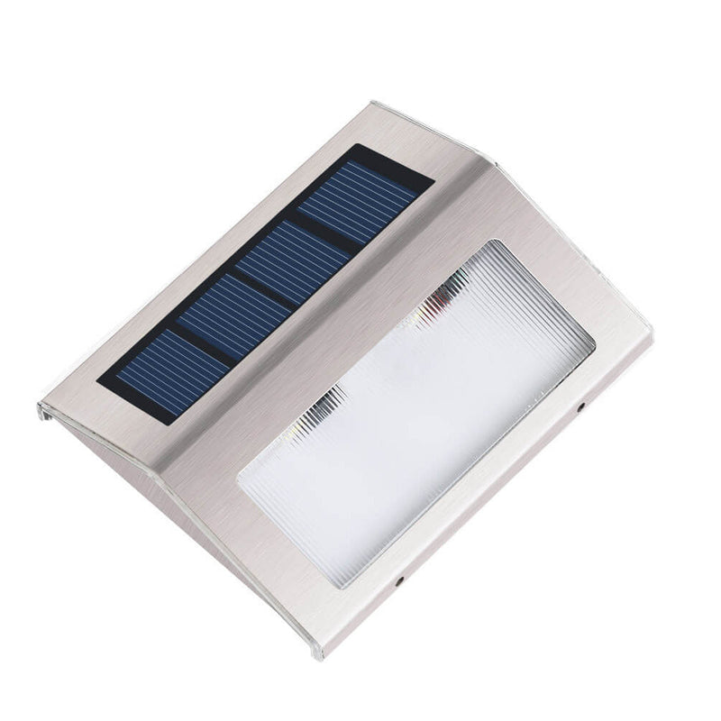 Wasserdichtes Stereo-Dreieck-Design LED-Solargang-Treppenlicht für den Außenbereich 