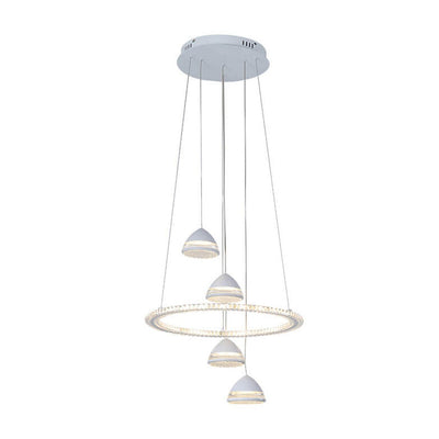 Nordic Minimalist Circle Diamond / Apple Hanging LED Chandelier