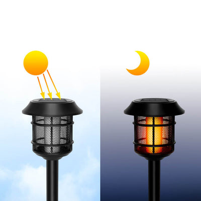 Solar Simulation Flame Lamp LED Outdoor Decorative Floor Lamp