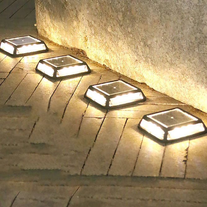 Luz de calle cuadrada moderna impermeable con LED solar para jardín exterior y balcón 