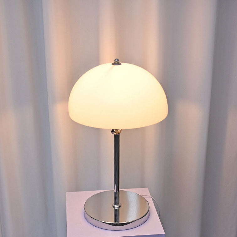 Lampe de table USB à LED en acrylique transparent en forme de dôme vintage nordique 