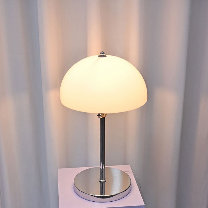 Lampe de table USB à LED en acrylique transparent en forme de dôme vintage nordique 