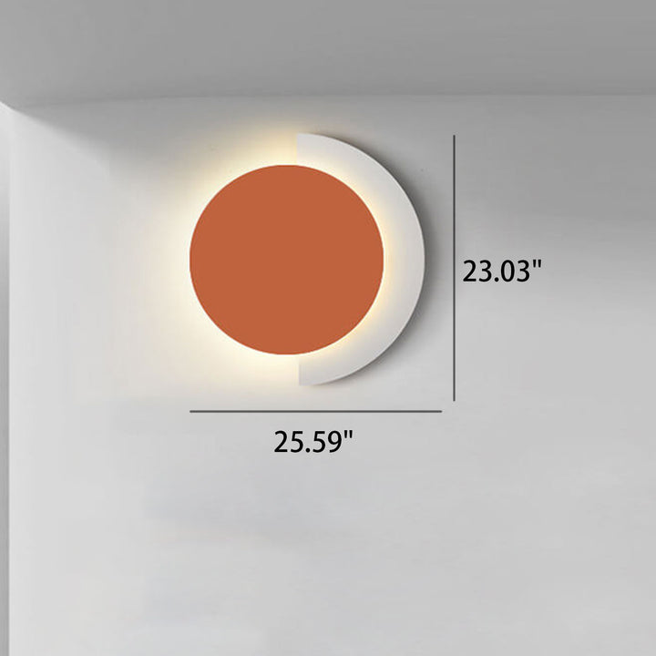 Nordic Postmodern Solid Color Schmiedeeisen Acryl LED Wandleuchte Lampe 