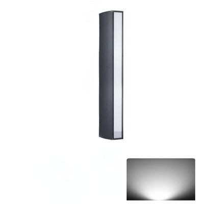 Applique murale extérieure LED lumineuse rectangulaire simple nordique haut et bas 