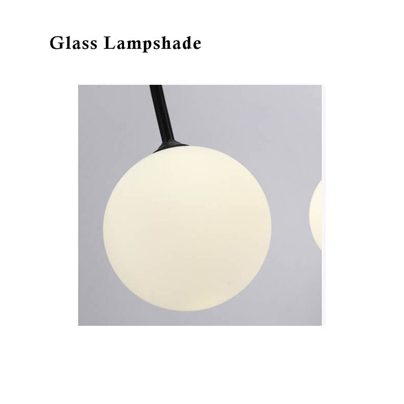 Glass Ball 6-8 Light Arch Chandeliers