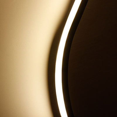 Modern Long Aluminum Snake Shaped 1-Light Curved LED Wall Sconce Lamp