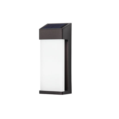 Abat-jour en verre solaire, lampe d'extérieur étanche à LED, applique murale décorative 