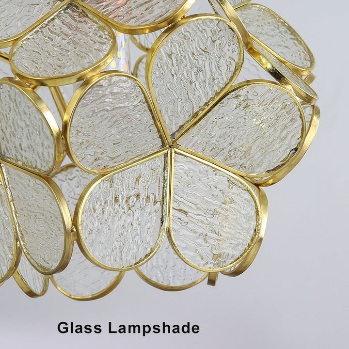 Moderne bunte Wasser-Korn-Glas 1-Licht Blumenball Pendelleuchte 