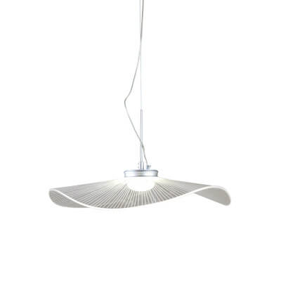 Modern Acrylic Lotus Leaf 1-Light LED Pendant Light