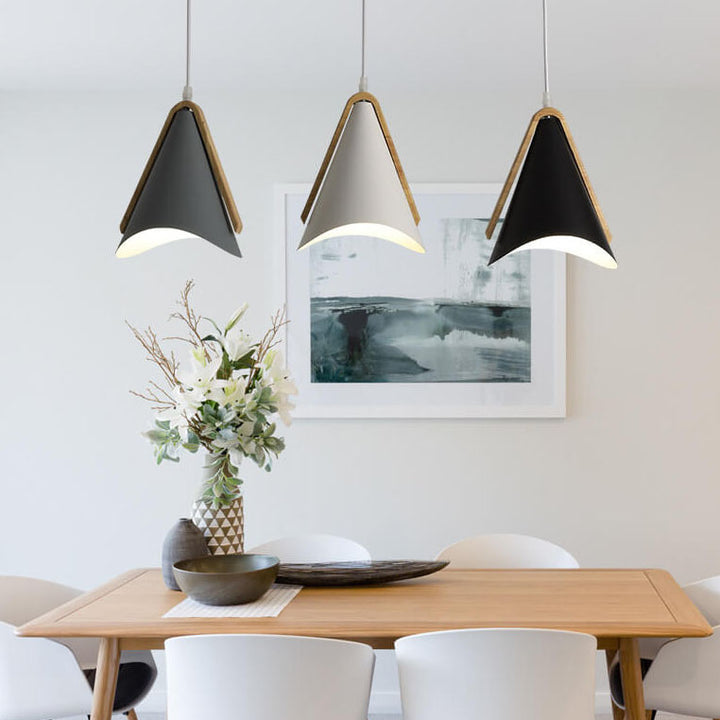 Suspension Luminaire Nordique Simple Cône à 1 Lumière 