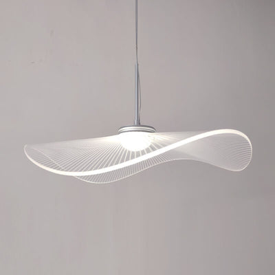 Modern Acrylic Lotus Leaf 1-Light LED Pendant Light