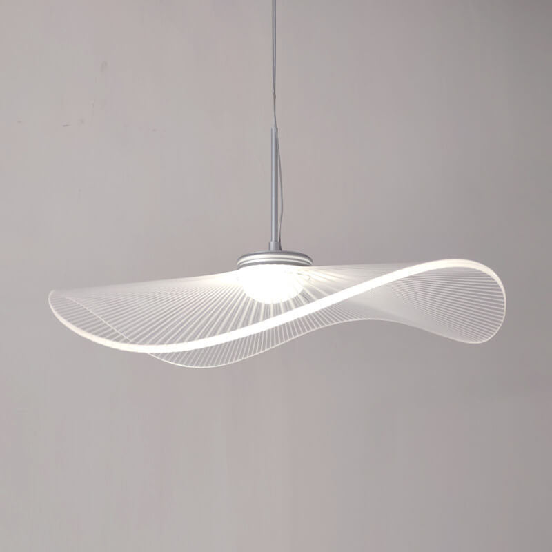 Modern Acrylic Lotus Leaf 1-Light LED Pendant Light
