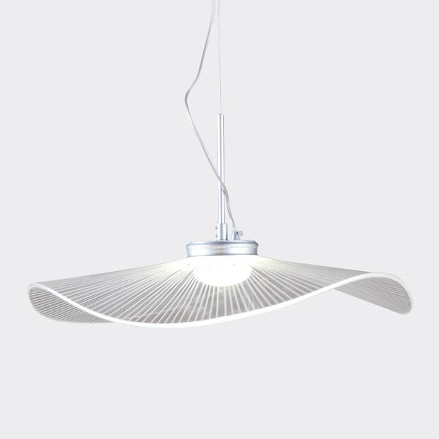 Modern Acrylic Lotus Leaf 1-Light LED Pendant Light