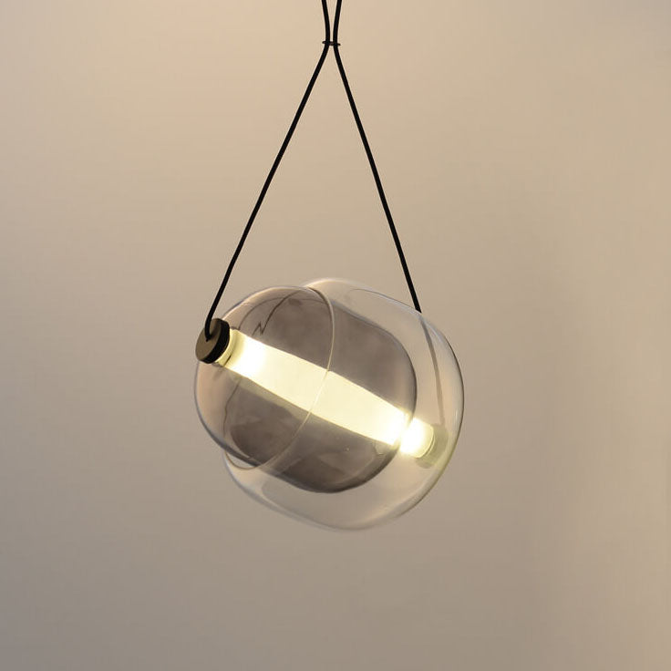 Nordic Macaron Glass Oval Candy 1-Light Pendant Light