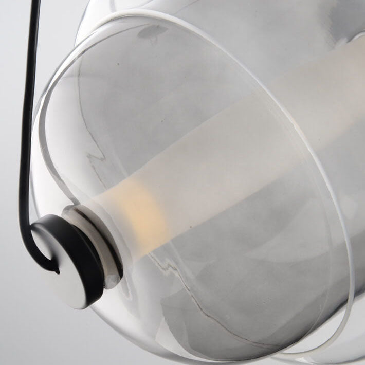 Nordic Macaron Glass Oval Candy 1-Light Pendant Light