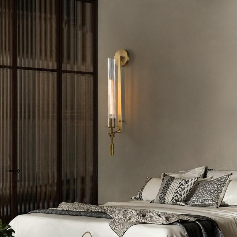 Moderne klare Glas-1-Licht-LED-Röhren-Wandleuchten 