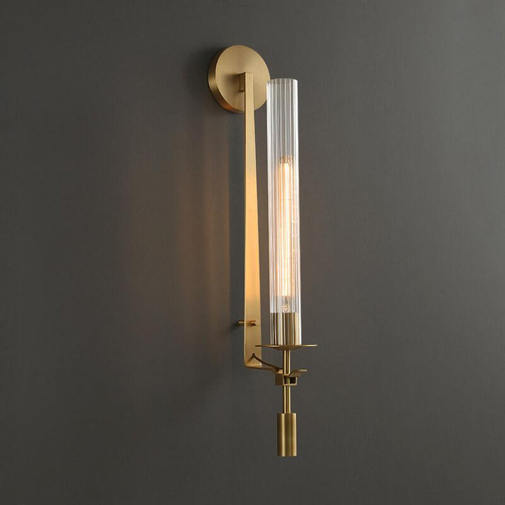 Moderne klare Glas-1-Licht-LED-Röhren-Wandleuchten 