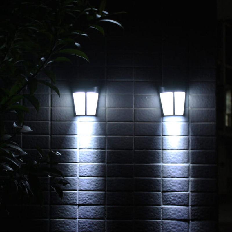 مصباح شمسي أوروبي 6 LED خارجي لسور الفناء والجدار 