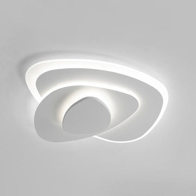 Nordic Simple Geometric Wrought Iron Acrylic LED Flush Mount Ceiling Light