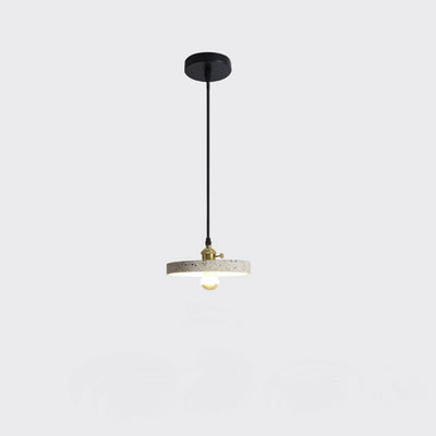 Nordic Minimalist Millstone Hardware Round 1-Light Pendant Light