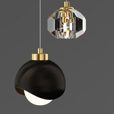 Style européen lumière luxe fer laiton LED île lumière lustre 
