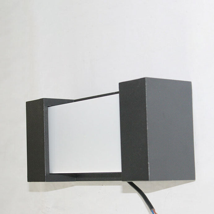 Moderne einfache quadratische Acryl-im Freien wasserdichte LED-Wand-Leuchter-Lampe
