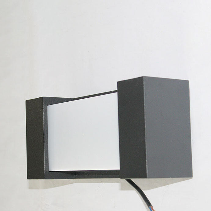 Applique murale LED étanche moderne simple carrée en acrylique pour l&