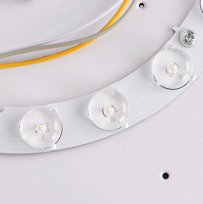 Modern Minimalist Round Acrylic Crystal LED Flush Mount Lighting