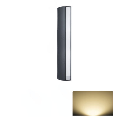 Applique murale extérieure LED lumineuse rectangulaire simple nordique haut et bas 