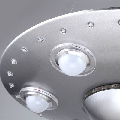ثريا أطفال LED على شكل طبق طائر كرتوني مبتكر 