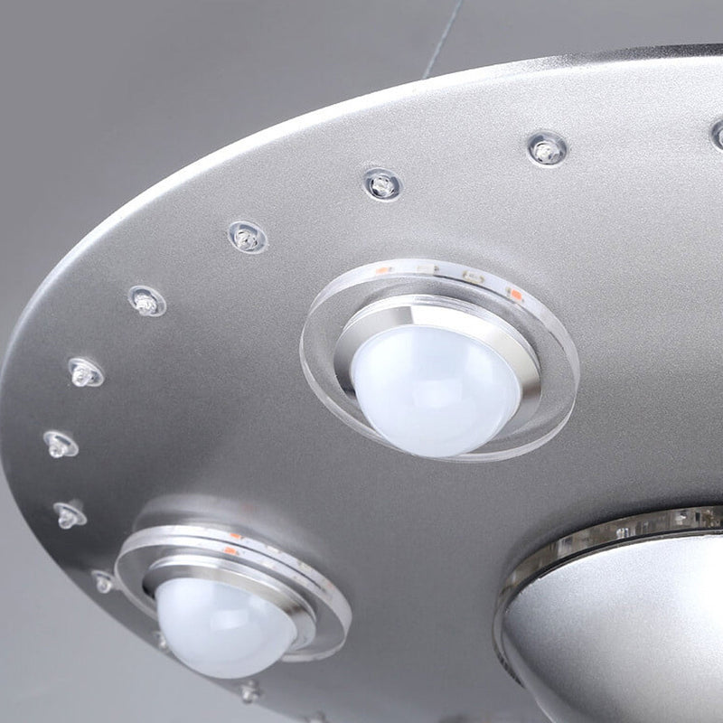 ثريا أطفال LED على شكل طبق طائر كرتوني مبتكر 